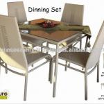 High Quality Stackable Outdoor Rattan Modern Dining Set TF 0709 DIN