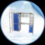 hostels steel bunk bed with desk and wardrobe/Combination bed YL-05