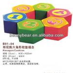 Hot Sale Kindergarten Modern Children Sofa Set Hexagon Cushion B91-04