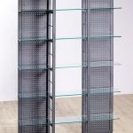 Hot sale office furniture tempered glass bookshelf 1005 glass bookshelf 1005#