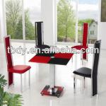 JET SQUARE GLASS DINING TABLE DST-1243 DST-1243