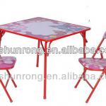 Kid furniture with 1 table and 2 chairs for school in lovely design SR-C5008