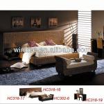 Luxury bedroom set king size bed HC316-16