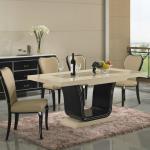 marble dining table and chairs A42 &amp; C29