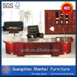 MDF board based solid wood veneer executive desk SM004
