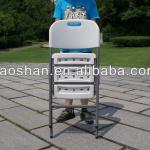 Metal frame plastic folding chair YSX53