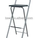 Metal tube and MDF folding bar stool KC-7510N1 7510N1