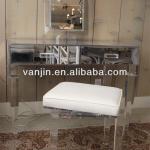 Mirrored lucite acrylic vanity table with drawer (Item No.2031312106) 2031312106