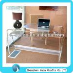 modern and unique acrylic computer laptop desk plexiglass lucite table desk YY-789