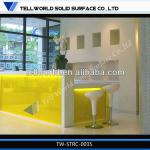 Modern design salon furniture LED reception desk for salon TW-STRC-0035