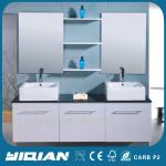 Modern European white double sink bathroom vanity YQ-1094