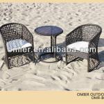 Modern outdoor bistro furniture wicker/rattan bistro table and chairs set OMR-B023