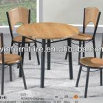 modern round wooden dining room furniture table 993 DS-0993(1+4)