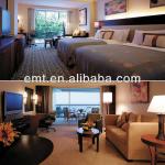 Modern Style Hotel Twin-bed Room Furniture for Star Hotel,Custom Hotel Bedroom Funiture (EMT-SHL8) EMT-SHL8
