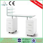 nail spa cheap glass top manicure table DP-3482-1 manicure table