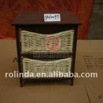 Natural Wooden Cabinet with Two Drawers RP-007DC