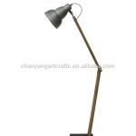 natural wooden color folding stand floor lamp CL12033-2