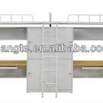New arrival~school metal bunk bed with desk and wardrobe for college/apartment MB013-XT