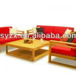 New modern teak wood outdoor furniture outdoor sofa set YZ10007