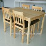 New Product Dining set One Table And Four Chairs JM-4-001a