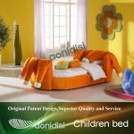 Orange fabric kids cartoon bed EEAE009 EEAE009