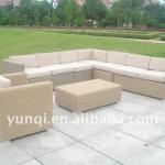 outdoor aluminum rattan garden sofa furniture YQR-124B