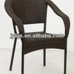 Outdoor furniture Stackable PE Rattan Swimming Pool Chair with strong steel frame JYL-2032 C