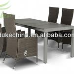 Outdoor/Garden set dining rattan tables and chairs T01.200C02 7PCS