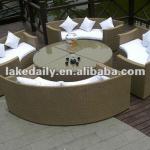 outdoor rattan furniture dining set/outdoor rattan furniture sofa set lk-w040