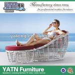 Outdoor rattan sun lounger bench set YT631