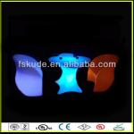 Plastic Flower Design LED Bar Tables and Chair , Glowing LED Furniture KD-Furniture-Mix