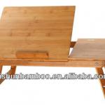 Portable and multifunctional bamboo laptop stand A01