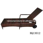 Rattan Sunbed PE Rattan Steel Frame KD Design RQ13012