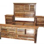 Recycled wood bed RCW--017