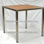 Restaurant cateen steel frame,bamboo top dining table (BF10-W45) BF10-W45