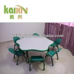 School Study Children Desk Furniture Plastic Table With Chair KXZY-014