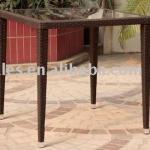 Simple rattan table,with glass top KS5155