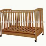 Solid Pine Wood Baby Cot EW-CB1001