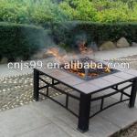 Square fire pit w/ceramic tiles JS-FT010B