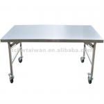 stainless steel foldable table/odm kitchen work shelf/dining room furniture AW-01S