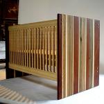 Stylish wooden baby crib/ baby cot