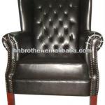 Synthetic Leather Sofa with Beautiful Armrest and Buttons CC1019BL