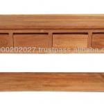 Teak Wall Table 4 Drawers JFWCT-022