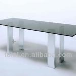 tempered glass funky dining table TC-0147M glass funky dining table