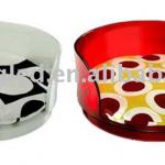 two colours acrylic round Pet house/bed with cushion z53102