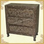 Vintage shabby french chic reclaimed wood storage cabinet FX13025