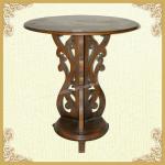 Vintage Style Round Pedestal Wooden Dining Table YF130