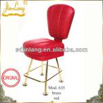VIP Hot Sales 4 Legs Casino Chair JL635 red, brass