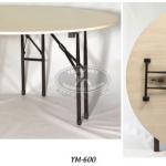 Werzalit MDF Round Table with folding legs YM-600
