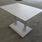White color rectangle wooden resturant table /hotel furniture hotel dining tables and chairs TA-122-1 TA-122-1